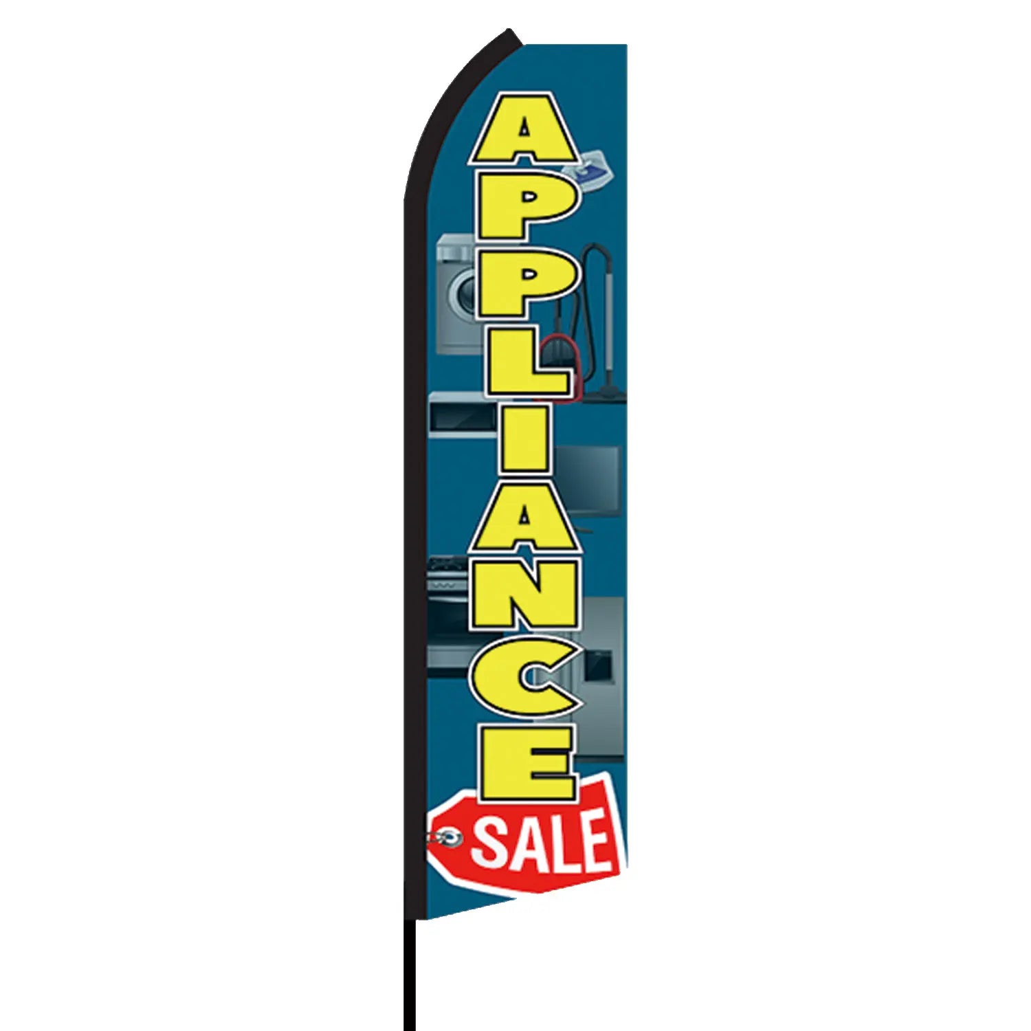 48h Fast Delivery 100%Polyester with Glass Fiber Rodbracket Screen Print Appliance Sale Swooper Feather Banner Flags