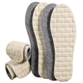 New Arrival Wool Felt Thermal Insoles Sweat Absorbing Soft Comfortable Warm Real Wool Insoles No Stuffy Feet Wholesale Moq 1pair MegaBDM