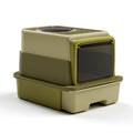 Large Plastic Folding Cat Litter Box with Deodorant & Anti-Splash Feature Easy Clean Round Shape Pet Supplies Wholesale