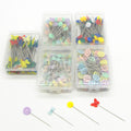 Wholesale Decorative 50pcs/box Pearl butterfly Button Necktie Flower Heart Head Shape DIY Sewing Accessories Pins