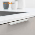 Aluminum Alloy Long Pull Handles for Furniture Golden Profile Cabinet Drawer Pulls for Kitchen Bedroom Dresser Hotel Use