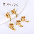 18K Real Gold Plated Pendant Charms DIY Jewelry Accessories with Zircon Pearls for Necklaces & Bracelets Jewelry Making Supplies
