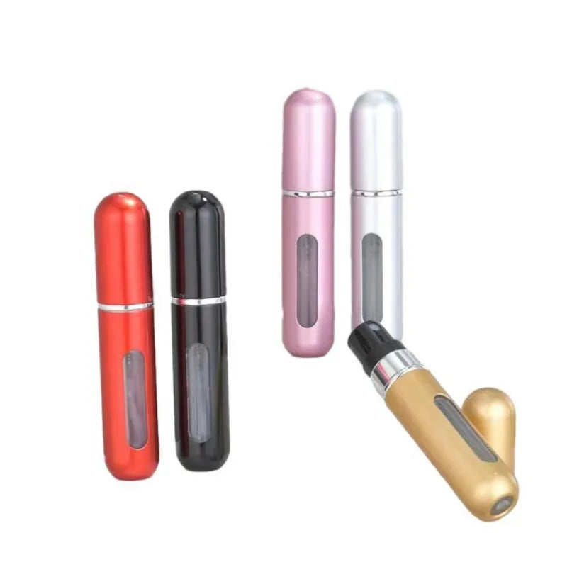 5ml 8ml 10ml Mini Perfume Atomizer Travel Refillable Portable Empty Aluminum Perfume Oil Spray Refill Bottle