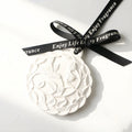 FinRu Wholesale Hanging Car Wardrobe Air Freshener Ceramic Home Decoration Aroma Plaster Porcelain Flower Essential Oil Diffuser