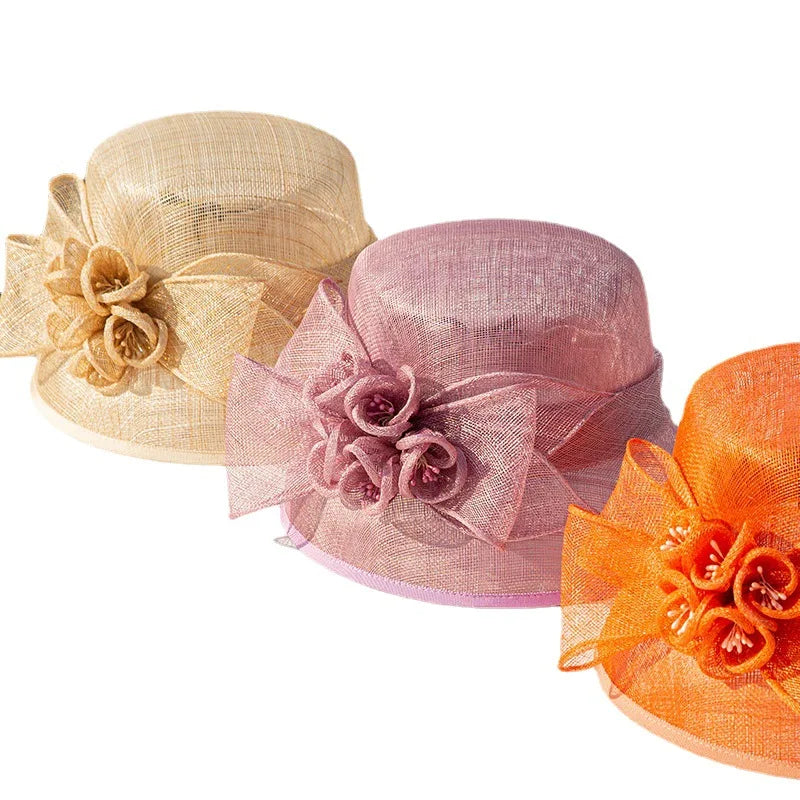 Fashion Women Hats Wide Brim Kentucky Derby Sinamay Party Hat Church Hats Elegant Fancy Women Derby