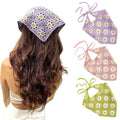 Fashion Crochet Hair Bands Fresh Bandage Style Headscarf  Elastic Flower Headband for Women