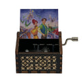Custom Print Once Upon a December Music Box Anastasia Black Wooden Hand Crank Song Musical Box Toy Gift for Home Decor 66