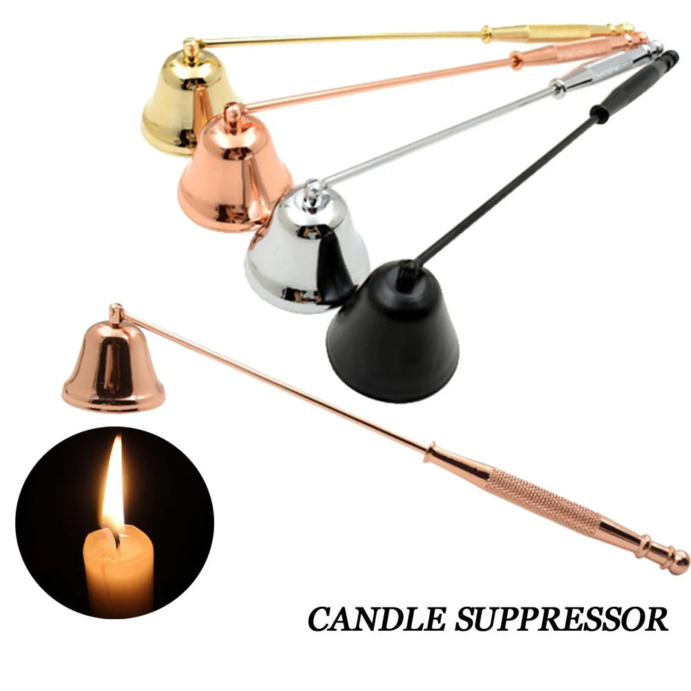 Manufacturers Supply Rose Gold Aromatherapy Candle Extinguisher Wick Cover Snuffer Creative Household Candle Bell Candle Cover