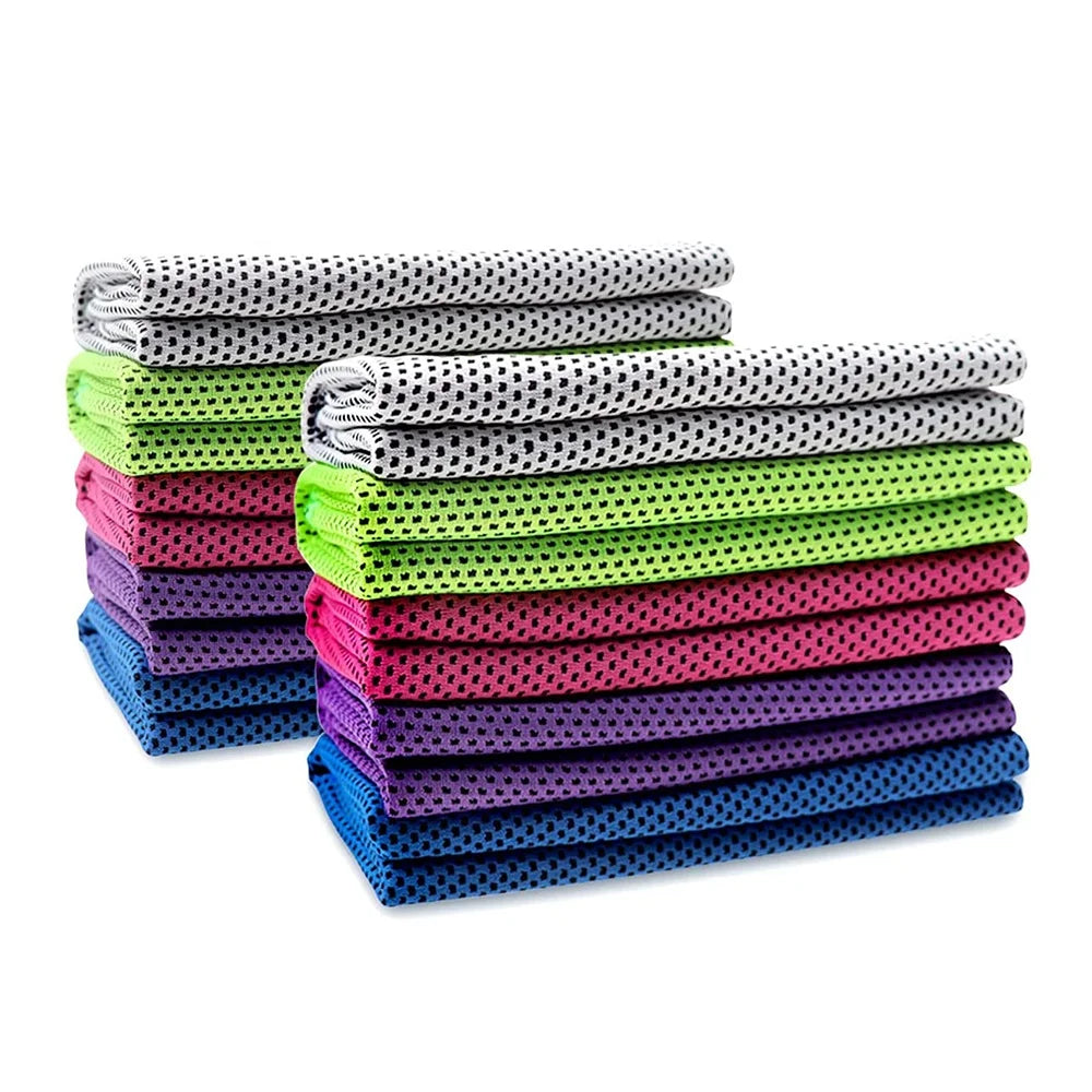 Custom Microfiber Workout Cooling Sport Towel Eco-Friendly Quick-Dry Absorbent Hot Selling Plain Style