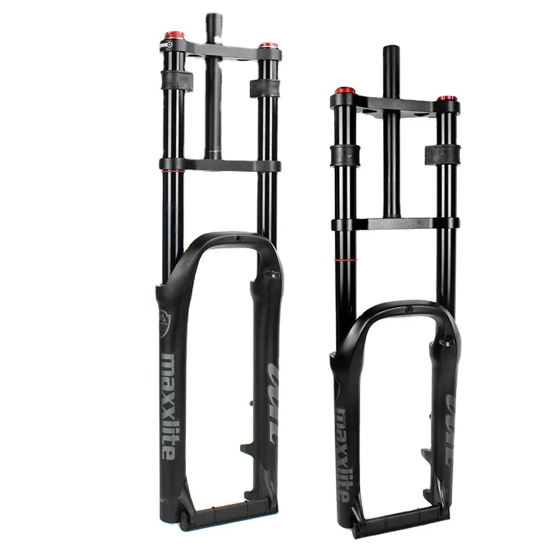 20 Inch 26 Inch 20x4.0 MTB DH Air Suspension Beach Snow Bike Electric Fat Bike Fork 135mm Double Shoulder Fat Bike Forks