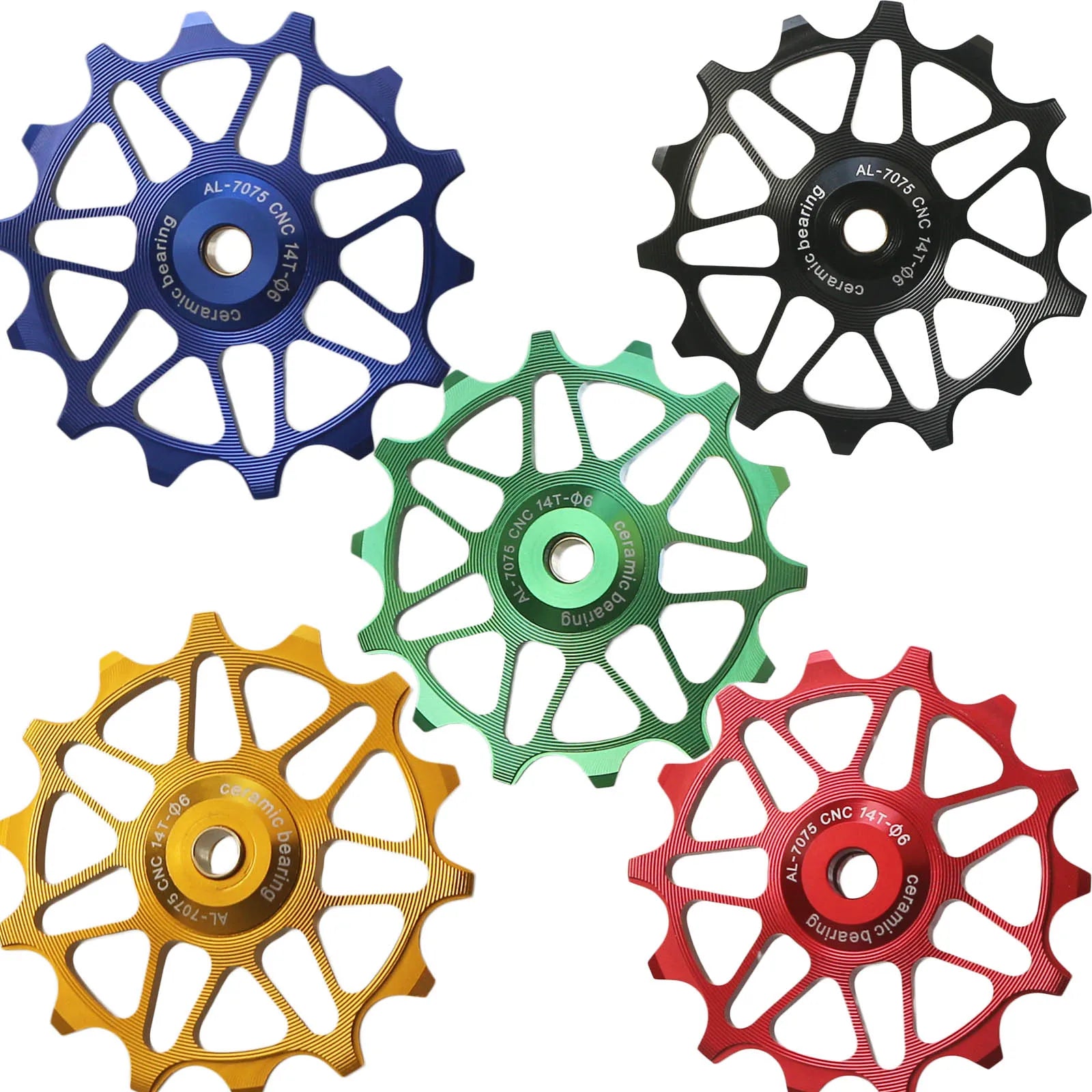 Bike Ceramic Pulley Rear Derailleur 12T 14T 16T Jockey Wheel for Shimano for Sram GX Bicycle MTB Road Bike Ceramic Bearing Guide