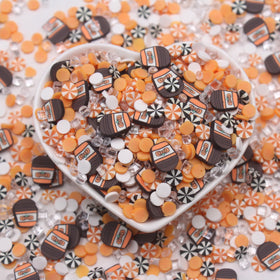 XINZE Brand 1KG Mixed Polymer Clay Slice Sprinkles Pumpkin Coffee Cup Mints Figurine Ice Beads Slime Shaker Filling Non-Toxic