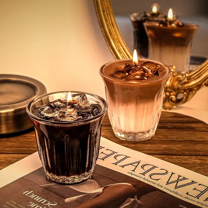 Ice American Latte Coffee Soy Candle Cup Aromatherapy Candle Gift Box Creative Birthday Gift