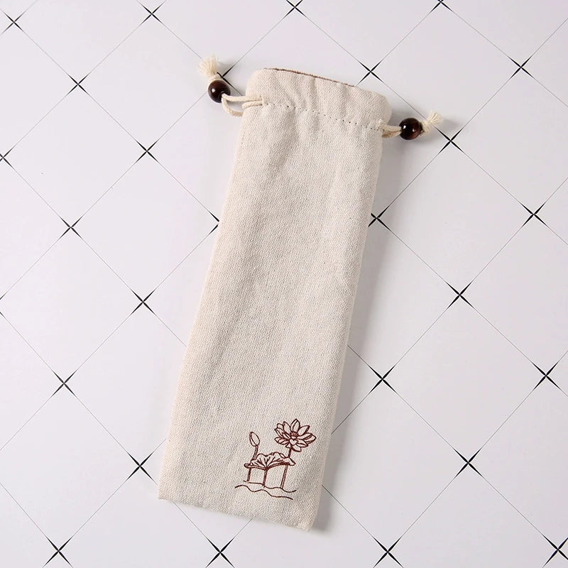 Wholesale Recyclable Wedding Small Gift Muslin Canvas Organic Cotton Drawstring Makeup Bag for Earrings Rings Custom Logo
