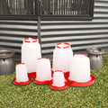 Different Size Chicken Farming Equipment Automatic Plastic Poultry Feeder and Drinker Chicken Drinking Fountain