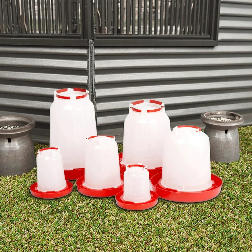 Different Size Chicken Farming Equipment Automatic Plastic Poultry Feeder and Drinker Chicken Drinking Fountain