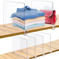 Acrylic Adjustable Clear Purse Handbags Organizer Shelf Dividers for Closet Organization