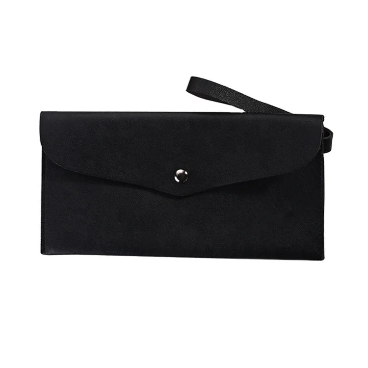 Fashion PU Button Travel Portable Makeup Brush Storage Pouch Private Label Custom Wholesale Makeup Bag