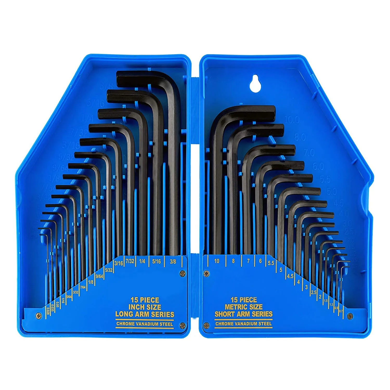 YUHANG 30-Piece Carbon Steel Hex Key Wrench Set DIY Grade Metric System Customizable Sizes 0.028-3/8 Inch 0.7-10mm OEM