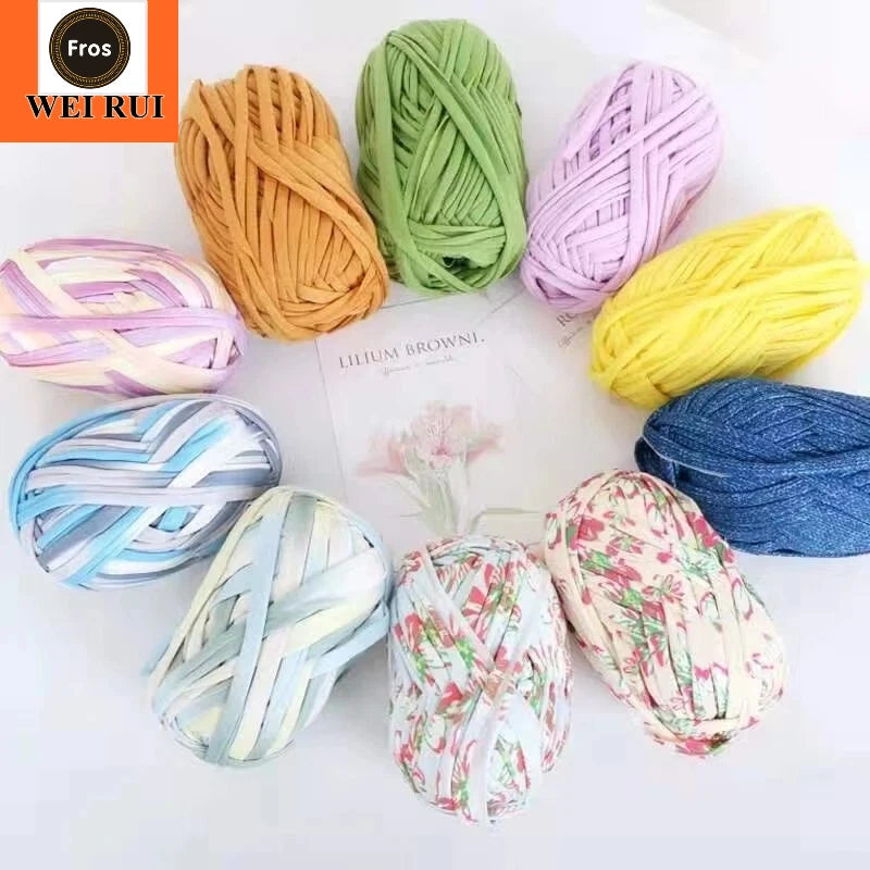 China Factory Crochet T Shirt Yarn Hand Knitting Cotton T-Shirt Yarn