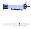Outdoor Survival Straw Purifier Personal Water Filter Straw for Camping Hiking Travel and Emergency Preparedness