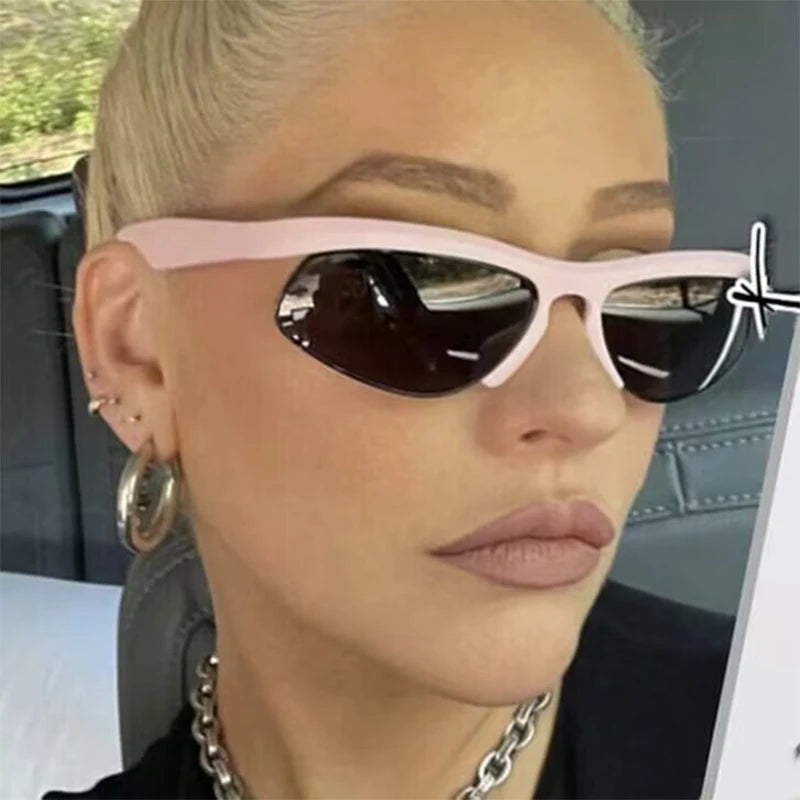 13065 CheapSmall Frame Sports Style Pc Frame Sun Glasses Custom Logo Fashion Punk Sunglasses