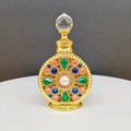 Luxury 15ml Stock Gold Black Red Arabian Dubai Perfume Oil Bottle Gold Essential Oil Bottle
