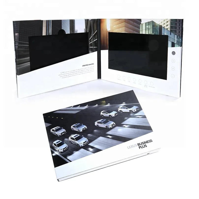 Hot Sale Paper 7-inch IPS LCD Digital Video Player for Invitation Greeting Cards-Customizable Feng Shui Gift Set
