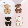Wholesale Flatback Rhinestone Little Bear Button DIY Rhinestone Flatback Button for Hair Flower Wedding Embellishment LSRB900