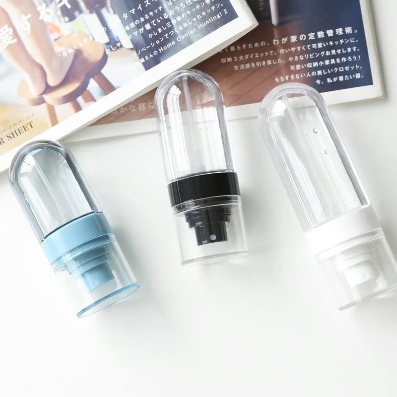 New Design Clear Empty Fine Mist Plastic Spray Bottle 30ml 60ml 100ml in Stock for Hair Perfume Shampoo Lotion Skin Care Serum