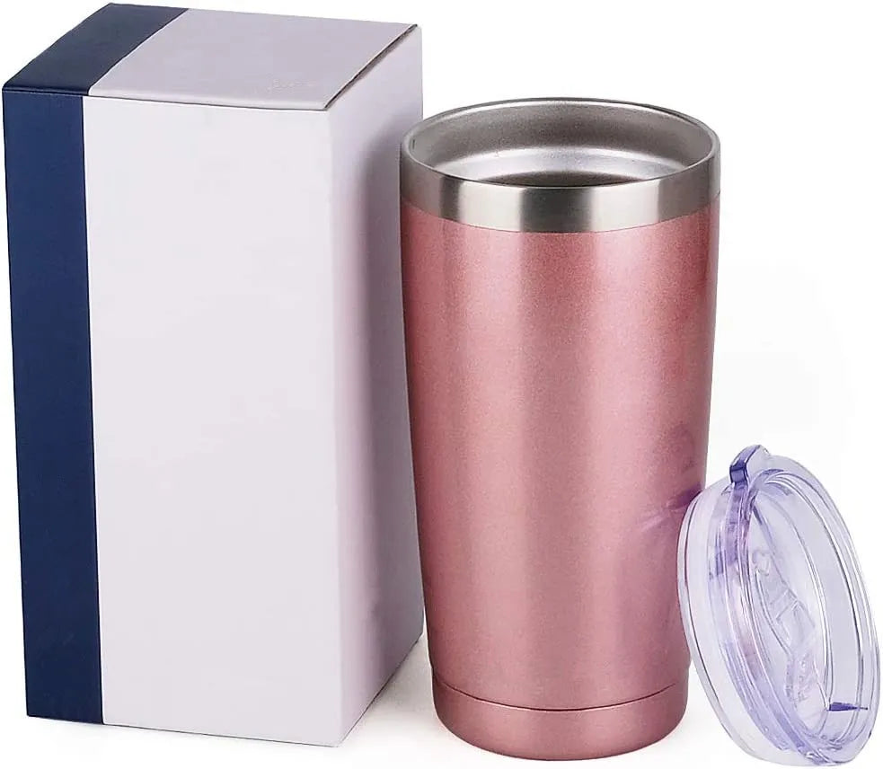 Water Bottles Stainless Steel Insulated Double Wall Travel Tumbler Durable Insulated Coffee Mug Thermal Cup with Lid