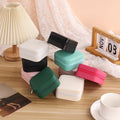 Small Luxury Leather Jewelry Organizer Box Portable Travel Storage Holder for Girls
