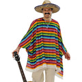 Ready to Ship Costume Mexican Fiesta Party Mexican mariachi hat Sombrero hats Serape Poncho Set