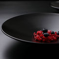 Ceramic Dinner Plate Matte Black Sweet Dessert Pasta Fruit Salad Mixing Dish Soup Bowl Restaurant Serving Trays Dinnerware Sets