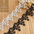Polyester Stretch Lace Trim 3.4 cm Off-the-Shelf Lace for Garments Wedding Dresses Underwear Mesh Fabric for African Accessories