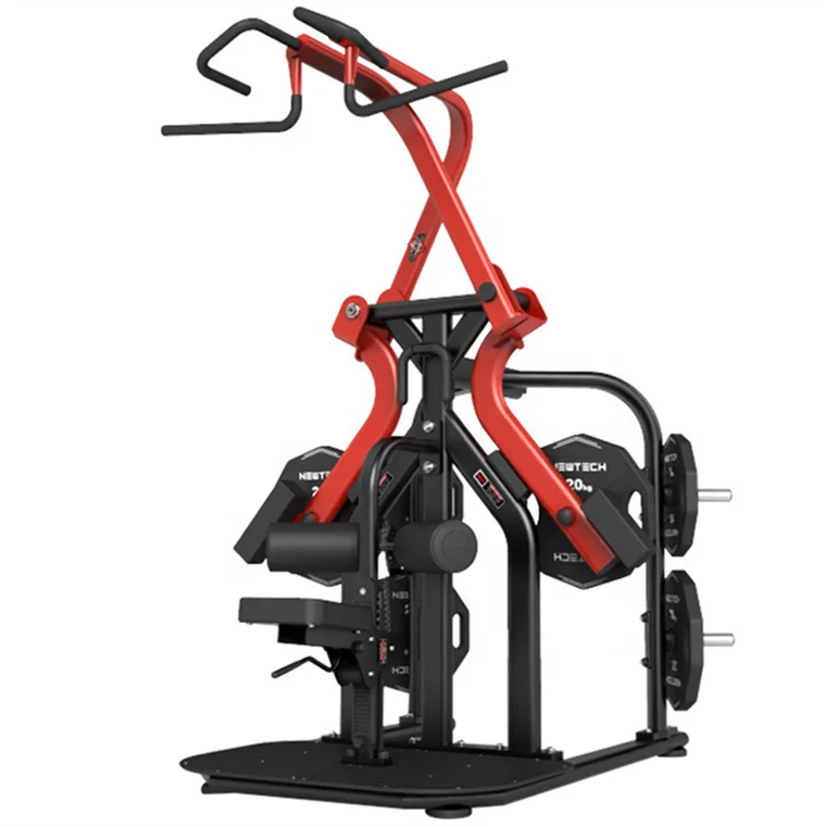 Gym Fitness Equipment Bodybuilding Lat Pull Down Strength Training Exercise Plate Loaded Machines Lat Pulldown Machine