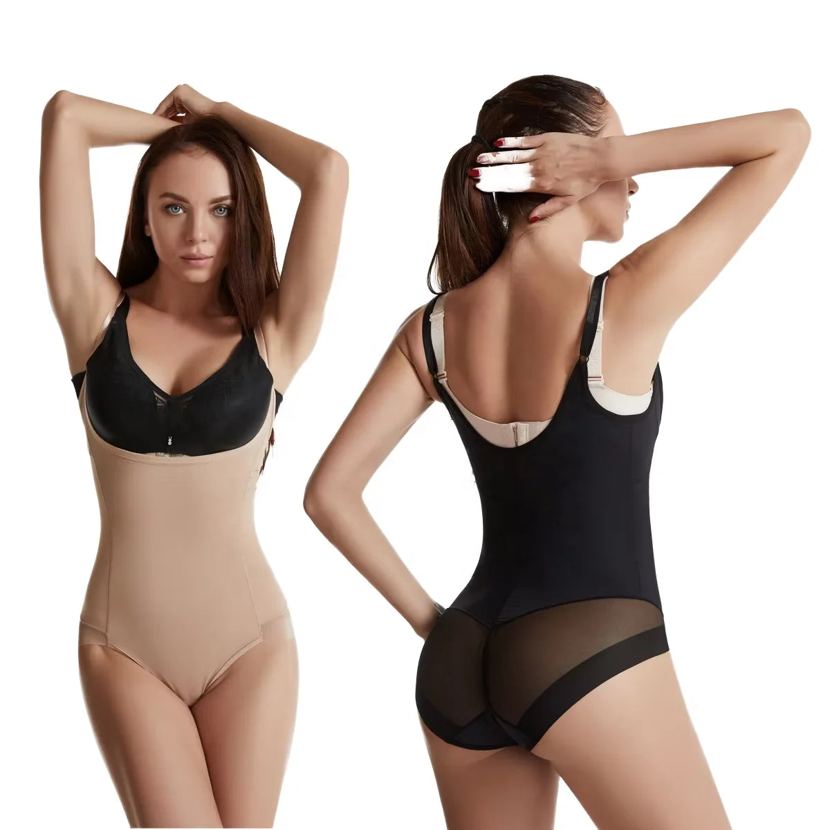 STMZT-621# Women's Shapewear High Waist Shaper Body Slimming Waist U-shape Lifting Bodysuit