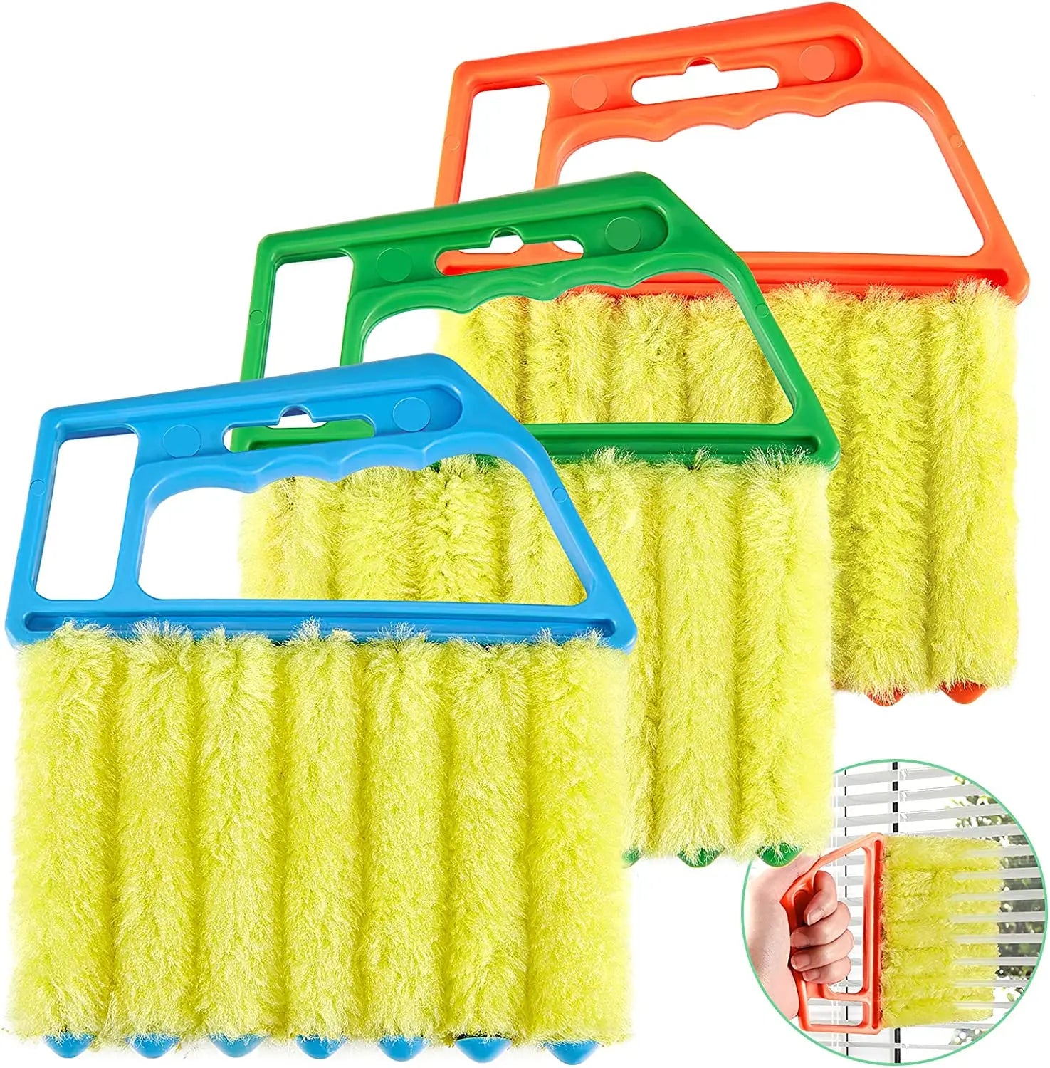 Washable Venetian Blind Cleaner Microfiber Window Blind Cleaner Tool Shutter Duster Brush