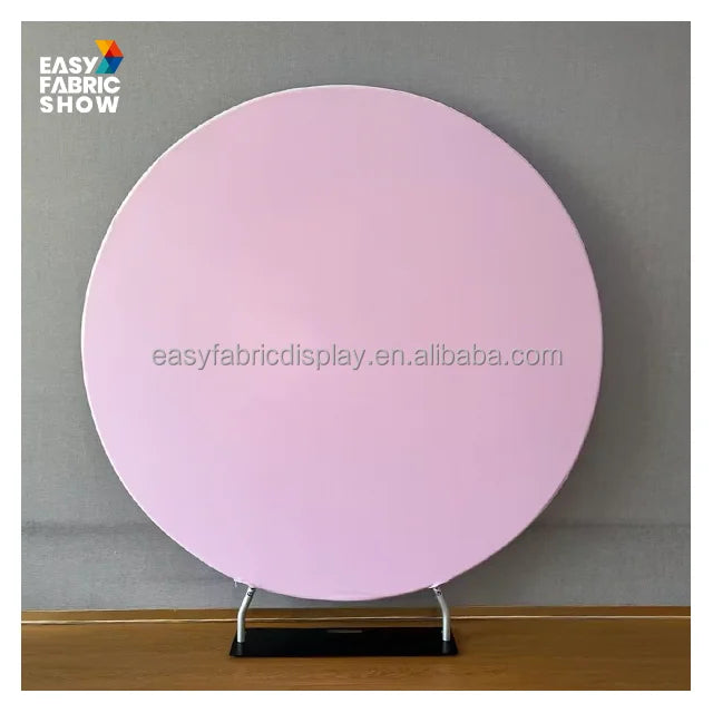 Cartoon Style White Round Acrylic Wedding Backdrop Fashionable Custom Logo Decor for Sale