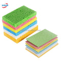 Natural Cellulose Wood Pulp Sponge Scouring Pad Dishwashing Kitchen Cleaning Scrub Sponges Water Absorption 500%-750%