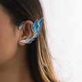 Gothic Retro Elf wings Geometric Full Ear Earrings Dark Wind Creative Devil Cuff Earrings