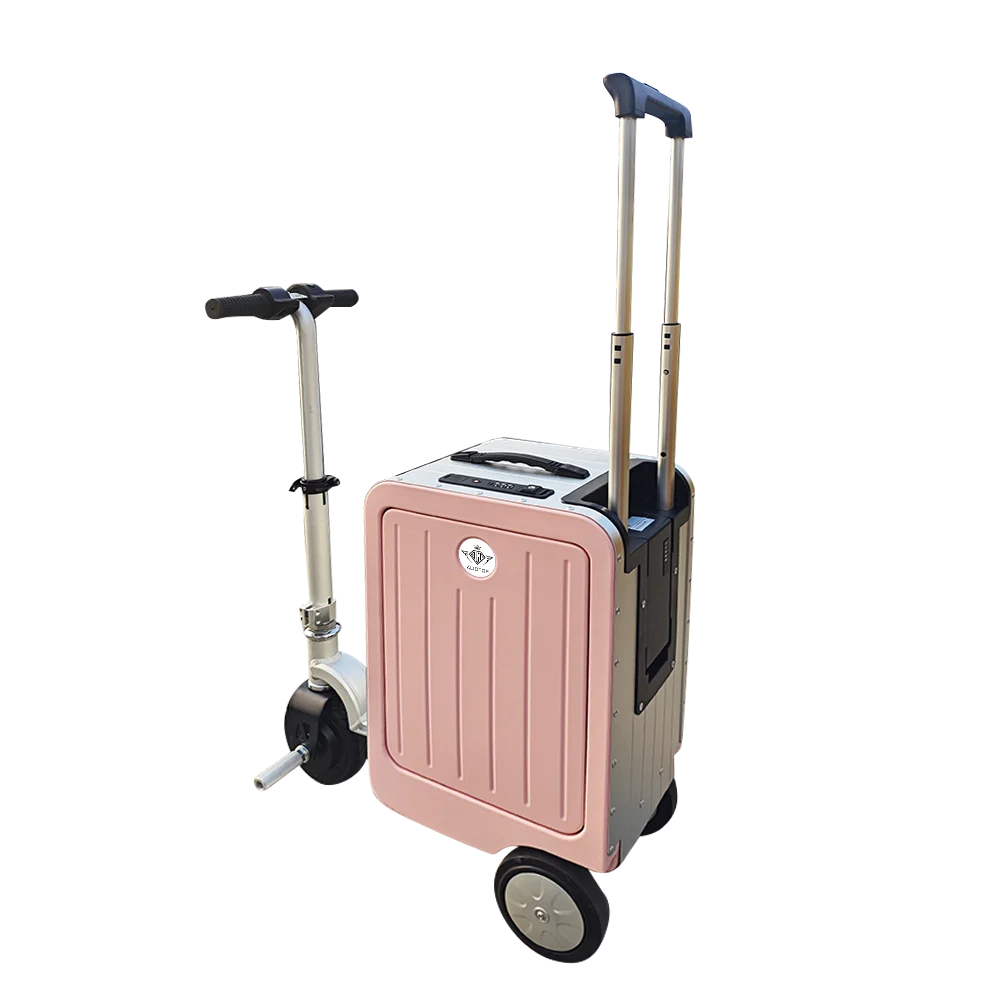 Alilotop Luxury 20 Inch Travel Smart Luggage High Quality Custom Suitcase Front Open Design Modern Multifunctional USB Aluminum