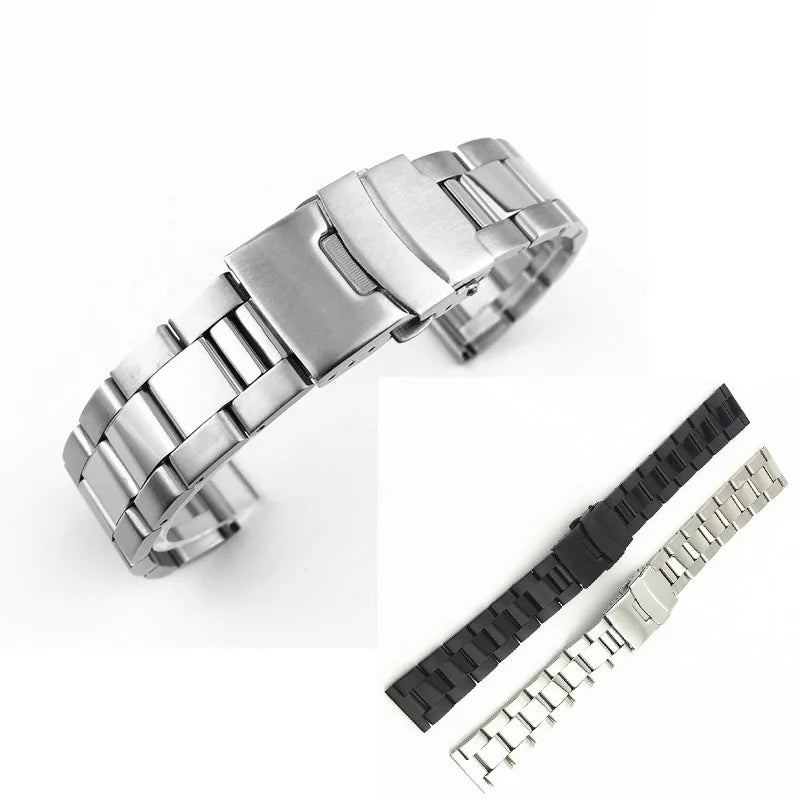 Yunse Factory Direct Sale 316L Stainless Steel Watch Band for Seik 20 22 24mm Diving Metal Solid Accessories Watch Strap
