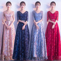 Lace Chiffon Evening Gowns A-Line Jewel Neck Wedding Guest Dress Ankle Length Mother of the Bride Dresses