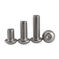Stainless Steel Round Head Hexagon Socket Screws Pan Head Bolts with Round Cup M1.6M2.5M3M4M5M6 ISO7380 Metric System