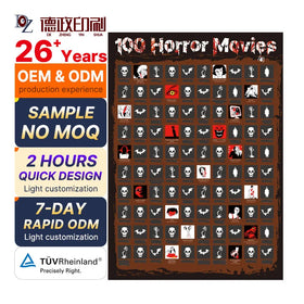 Top Movie Bucket List Poster With Scratching Tool Movie Scratch Off Poster With Easy Off Foil 100 Movies Scratch Off Poster