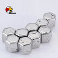 Beeman Silvery Color Diamond Shape Stainless Steel Whiskey Ice Cube