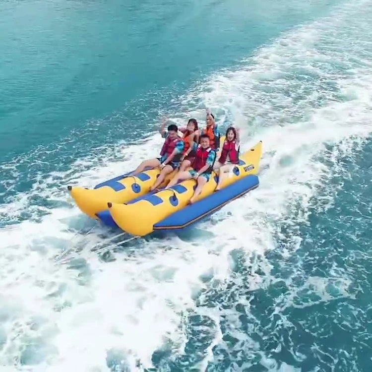 Outdoor Sports Water Motorboat Towing Surfing Thickened PVC Inflatable Double Tube Banana Boat Flying Fish Boat