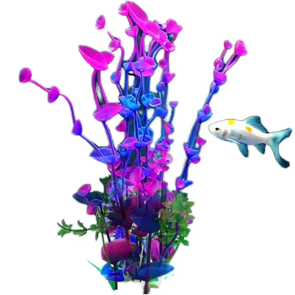 Wholesale Aquarium Plastic Plants Grass Artificial Plastic Water Plant for Fish tank Landscaping Decoration