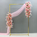 New Eco-Friendly Gilded Shelf Wedding Props Stage Background Screen Wrought Iron Square Arch Decor Flower Stand Welcome Area